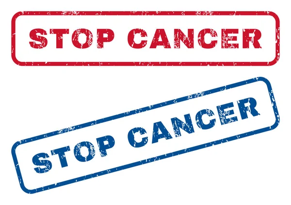 Hentikan Perangko Karet Kanker - Stok Vektor