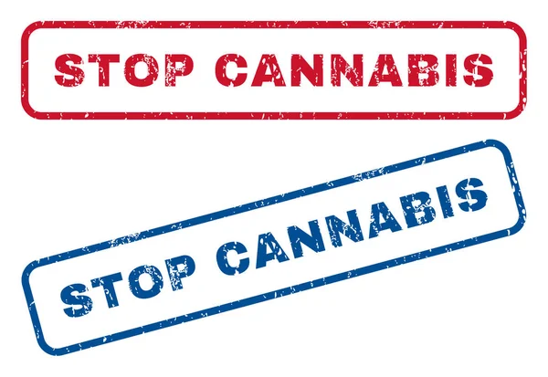 Cannabis-Stempel stoppen — Stockvektor