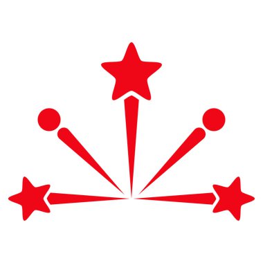 Havai fişek patlama vektör simgesi