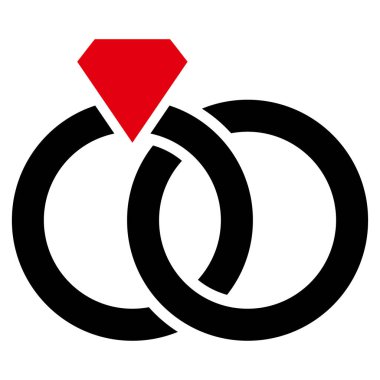 Alyans vektör simgesi