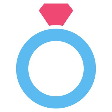 Elmas halka vektör simgesi