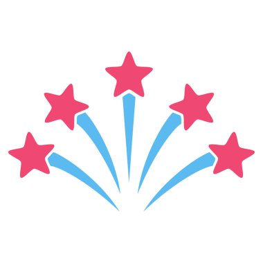 Havai fişek patlama vektör simgesi