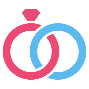 Mücevher yüzük vektör simgesi