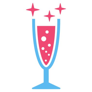 Işıltı Şarap kadehi vektör simgesi