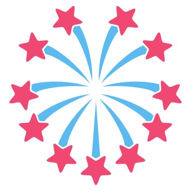 Küresel Fireworks vektör simgesi