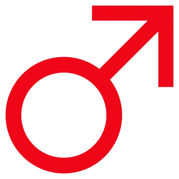 Icona vettoriale simbolo maschile di Marte — Vettoriale Stock