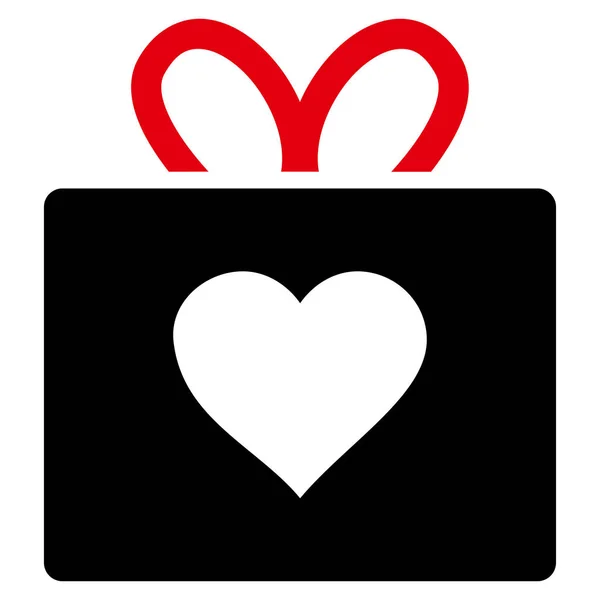 Icône vectorielle cadeau d'amour — Image vectorielle