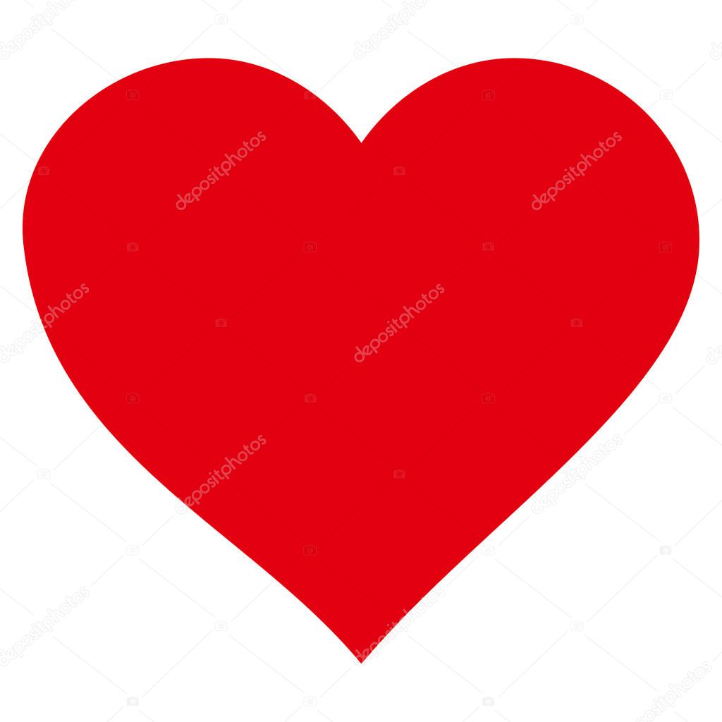 Valentine Heart Vector Icon