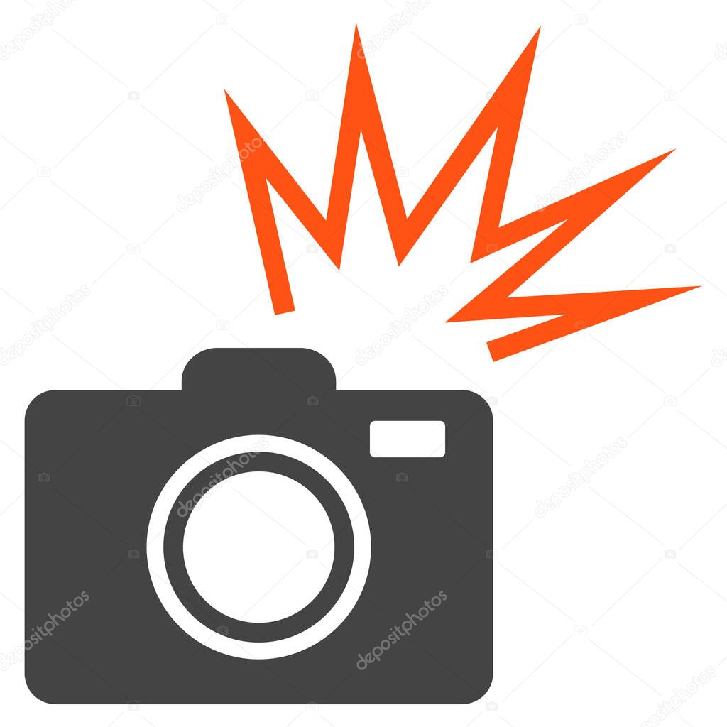 Camera Flash Vector Icon — Stock Vector ©