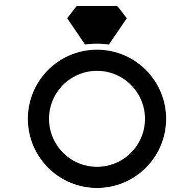 Elmas halka vektör simgesi