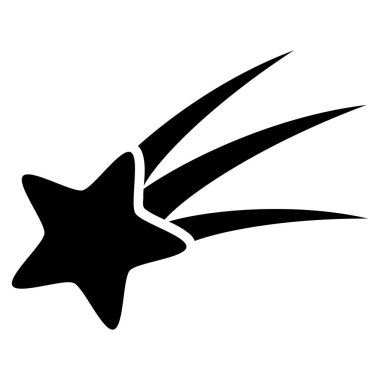 Düşen yıldız vektör simgesi