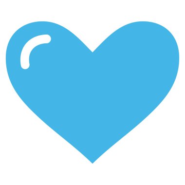 Aşk kalp vektör simgesi