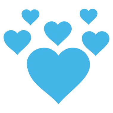 Güzel kalpler vektör simgesi