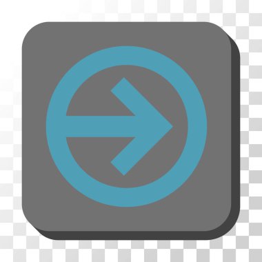 Kare vektör düğmesini yön sağ yuvarlak