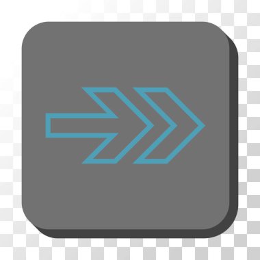 Kare vektör düğmesini yön sağ yuvarlak