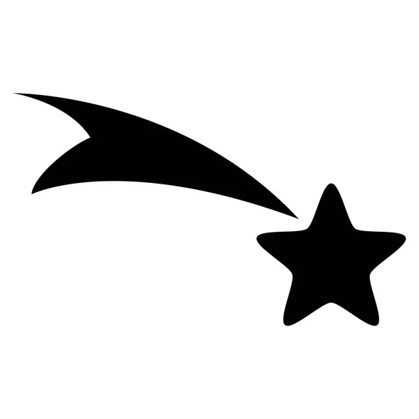 Falling Star Vector Icon — Stock Vector