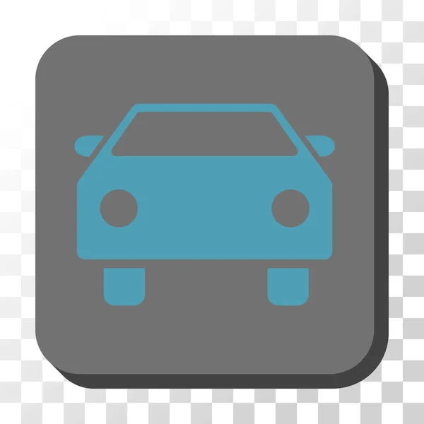 Botón vectorial cuadrado redondeado del coche — Vector de stock