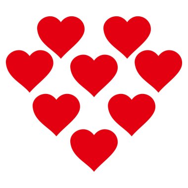 Güzel kalpler vektör simgesi