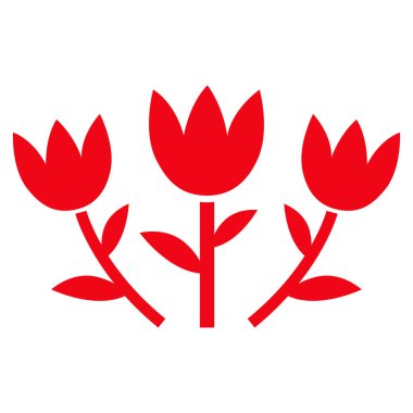 Lale çiçek vektör simgesi