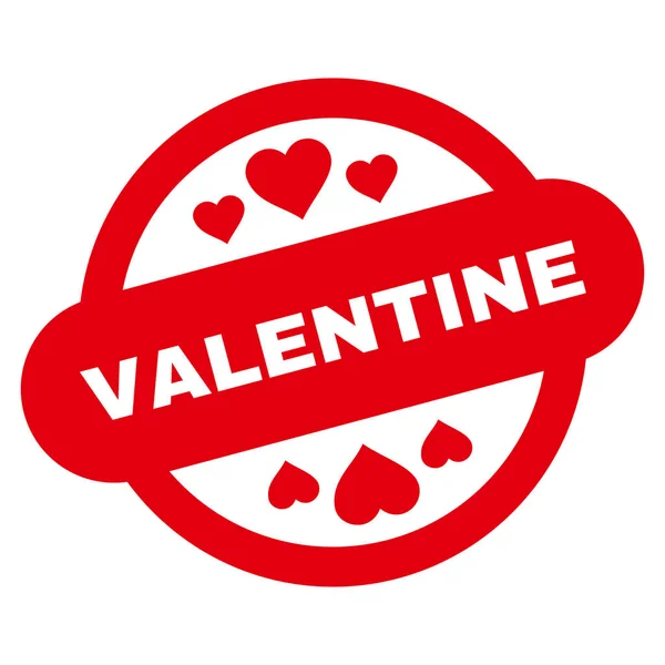 Valentine Timbre sceau vectoriel Icône — Image vectorielle
