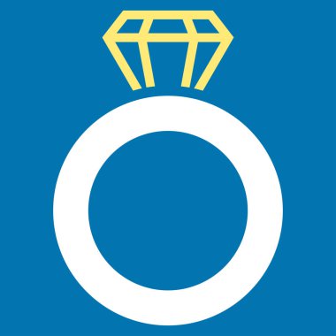 Mücevher yüzük vektör simgesi