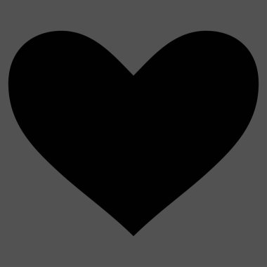 Aşk kalp vektör simgesi