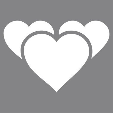 Sevgililer günü kalpleri vektör simgesi