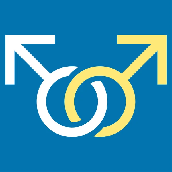 Символическая векторная икона любви геев — стоковый вектор