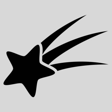 Düşen yıldız vektör simgesi