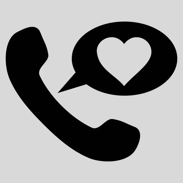 Amor Telefone Mensagem Vector Ícone —  Vetores de Stock