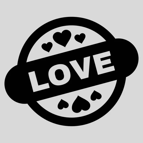 Kärlek stämpel Seal vektor symbol — Stock vektor