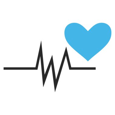 Kalp nabız sinyal vektör simgesi
