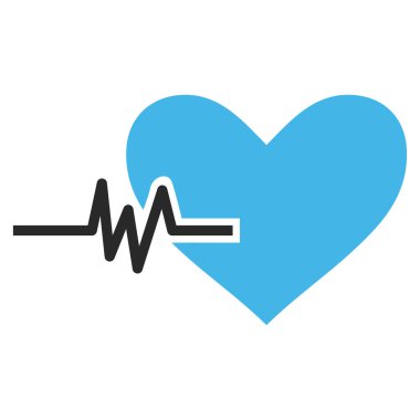 Kalp nabız vektör simgesi