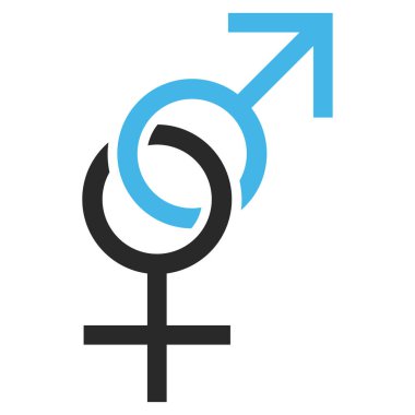 Seks sembolü vektör simgesi