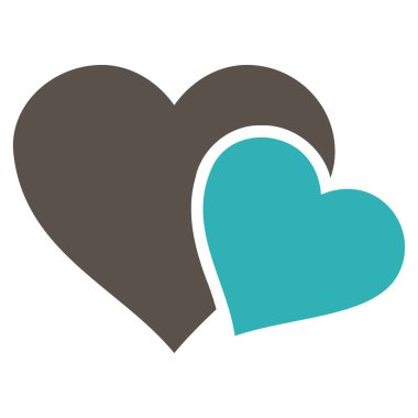 Sevgi kalpleri vektör simgesi