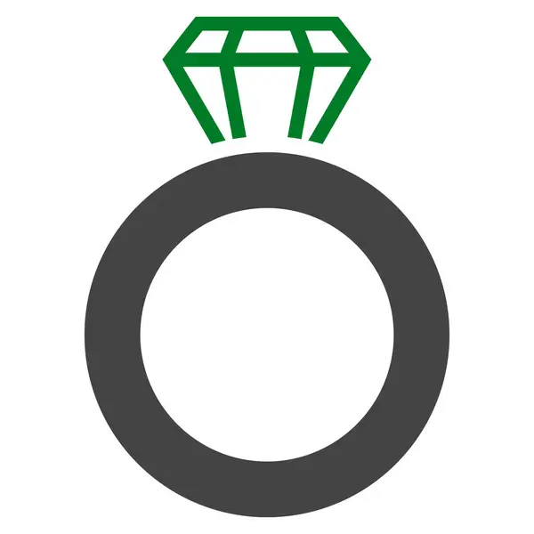 Gem Ring Vector Icon — Stock Vector