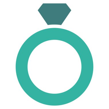 Elmas halka vektör simgesi