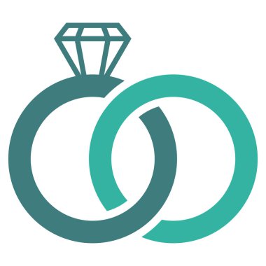 Alyans vektör simgesi