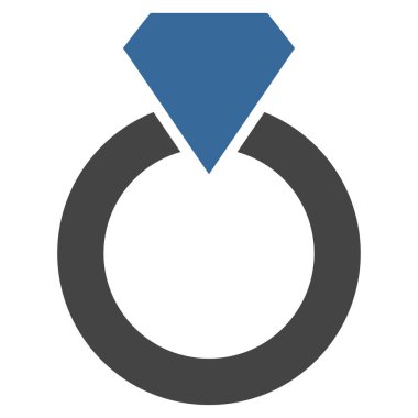 Elmas halka vektör simgesi