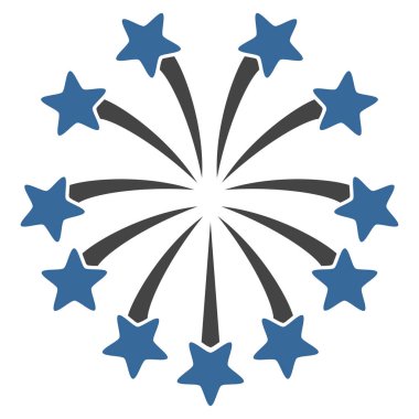 Küresel Fireworks vektör simgesi