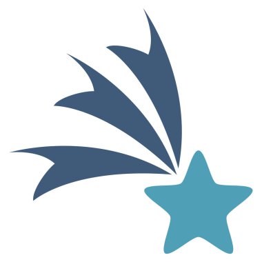 Düşen yıldız vektör simgesi