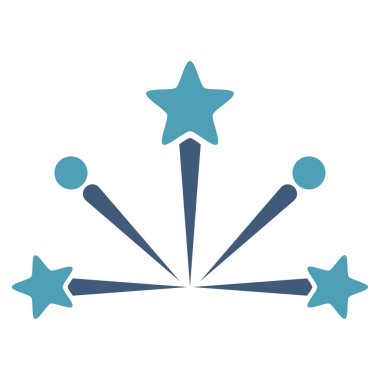 Havai fişek patlama vektör simgesi