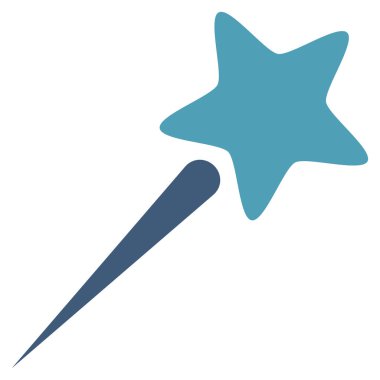 Uçan vektör yıldız simgesi