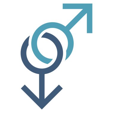 Eşcinsel aşk simge vektör simgesi