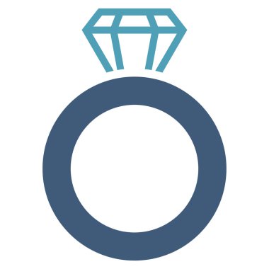 Mücevher yüzük vektör simgesi