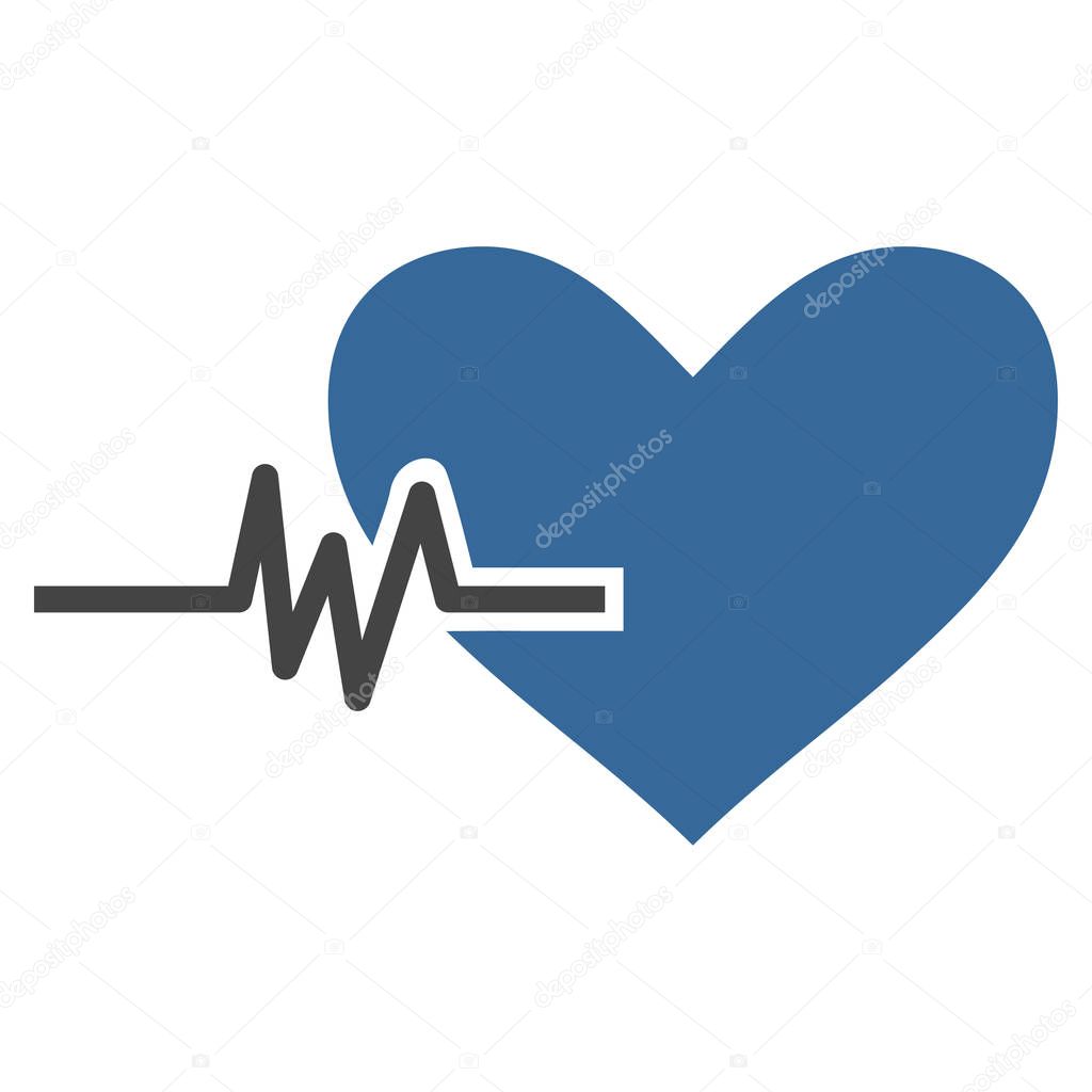 Heart Pulse Vector Icon