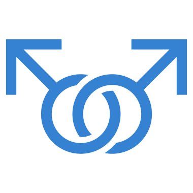 Eşcinsel aşk simge vektör simgesi