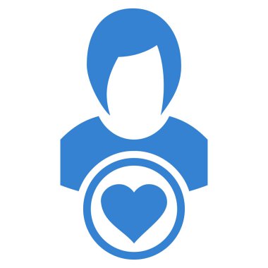 Bayan aşk vektör simgesi