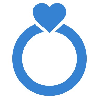 Aşk yüzük vektör simgesi