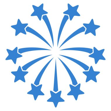 Küresel Fireworks vektör simgesi